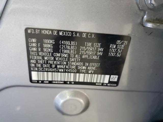 2021 HONDA HR-V EX 3CZRU6H57MM744500