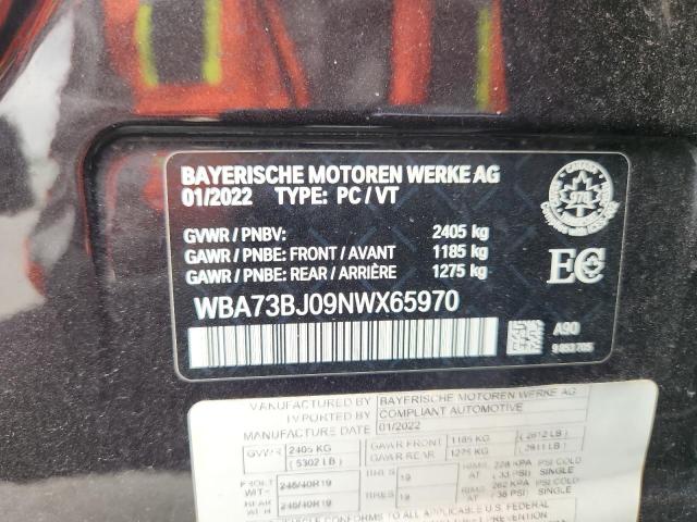 2022 BMW 540 XI WBA73BJ09NWX65970