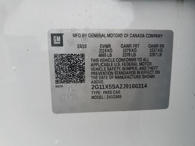 2018 CHEVROLET IMPALA LS 2G11X5SA2J9166314