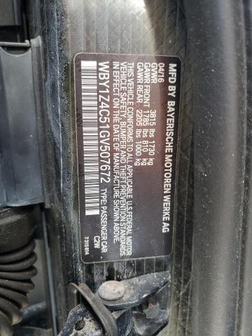2016 BMW I3 REX WBY1Z4C51GV507672