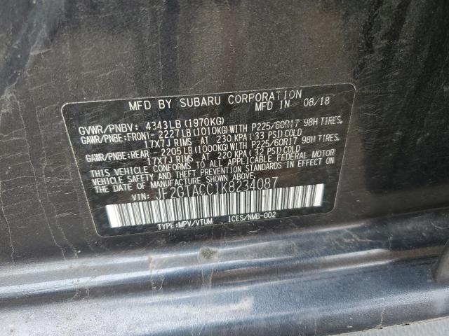 2019 SUBARU CROSSTREK JF2GTACC1K8234087