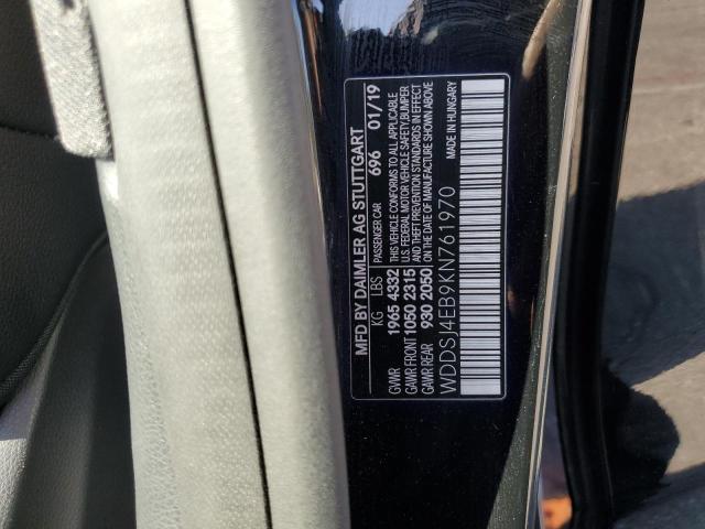 2019 MERCEDES-BENZ CLA 250 WDDSJ4EB9KN761970
