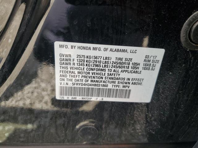 2017 ACURA MDX 5FRYD4H34HB031860