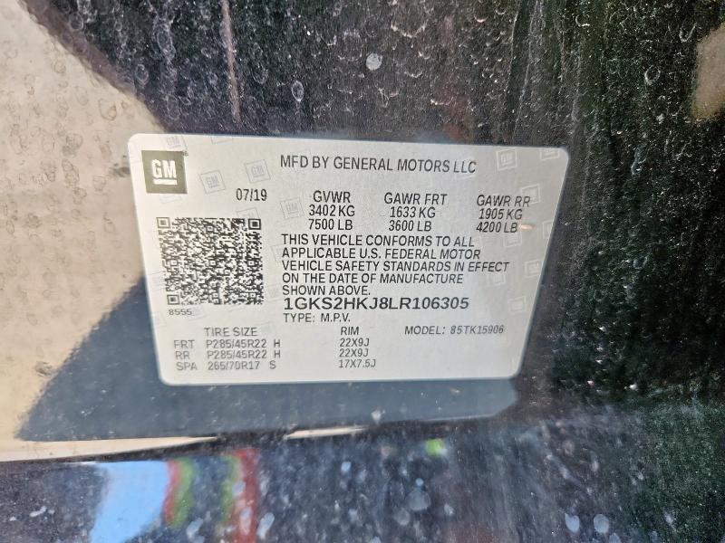 2020 GMC YUKON XL D 1GKS2HKJ8LR106305