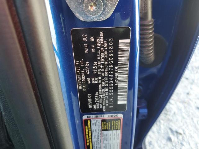 2022 KIA K5 EX 5XXG34J27NG083803