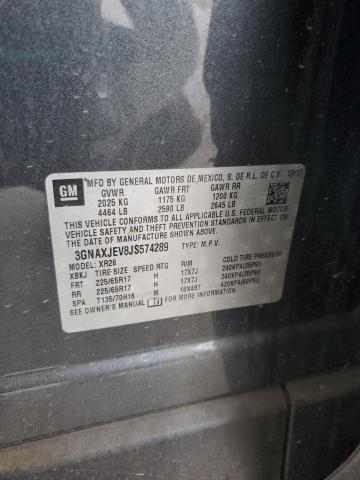 2018 CHEVROLET EQUINOX LT 3GNAXJEV8JS574289
