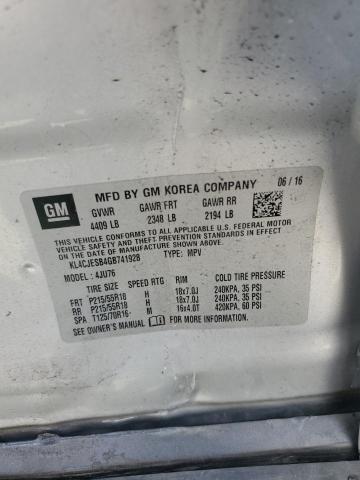 2016 BUICK ENCORE KL4CJESB4GB741928