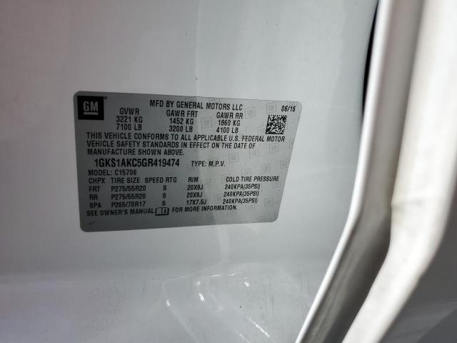 2016 GMC YUKON SLE 1GKS1AKC5GR419474