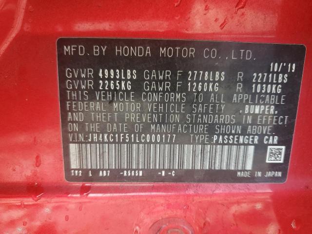 2020 ACURA RLX TECHNO JH4KC1F51LC000177
