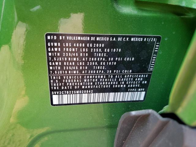 2025 VOLKSWAGEN TAOS SE BLACK #3284307023