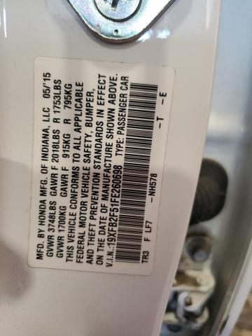2015 HONDA CIVIC LX 19XFB2F51FE260698