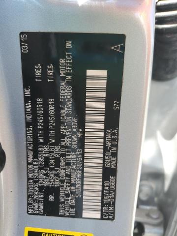 2015 TOYOTA HIGHLANDER 5TDZKRFH6FS076413