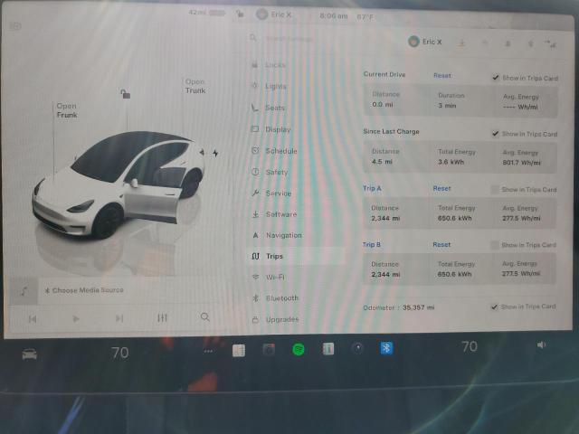 2022 TESLA MODEL Y 7SAYGDEE5NA014253
