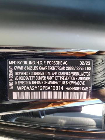 2023 PORSCHE TAYCAN WP0AA2Y12PSA13814