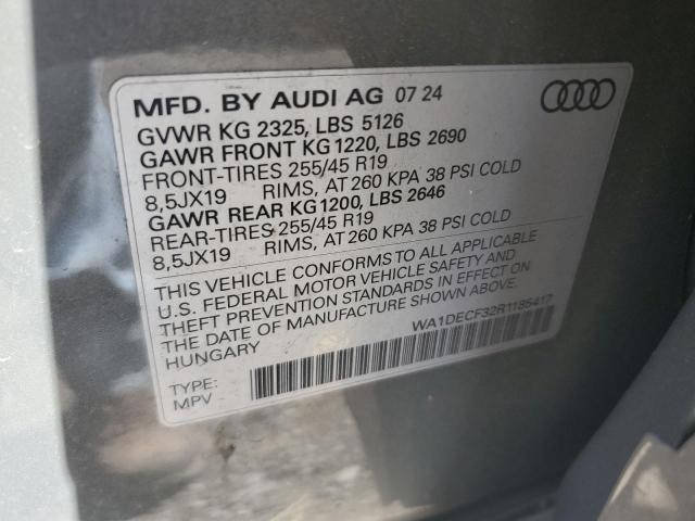 2024 AUDI Q3 PREMIUM WA1DECF32R1185417