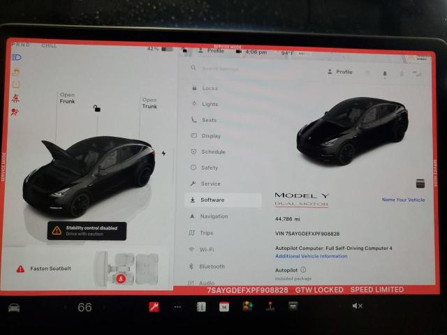 2023 TESLA MODEL Y 7SAYGDEFXPF908828