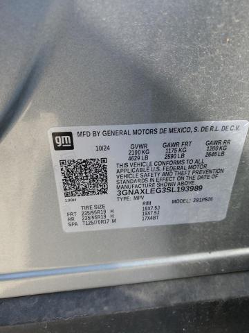 2025 CHEVROLET EQUINOX RS 3GNAXLEG3SL193989