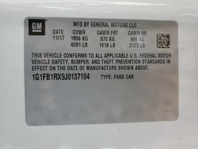 2018 CHEVROLET CAMARO LT 1G1FB1RX9J0137104