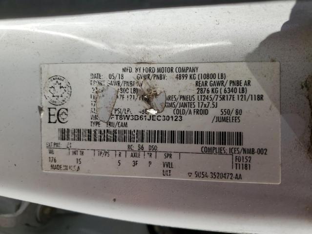 2018 FORD F350 SUPER - 1FT8W3B61JEC30123