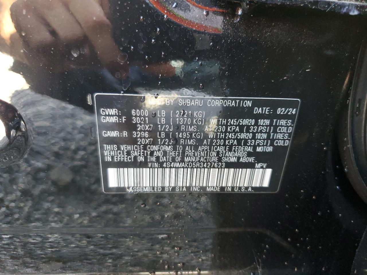 SUBARU ASCENT ONYX EDITION