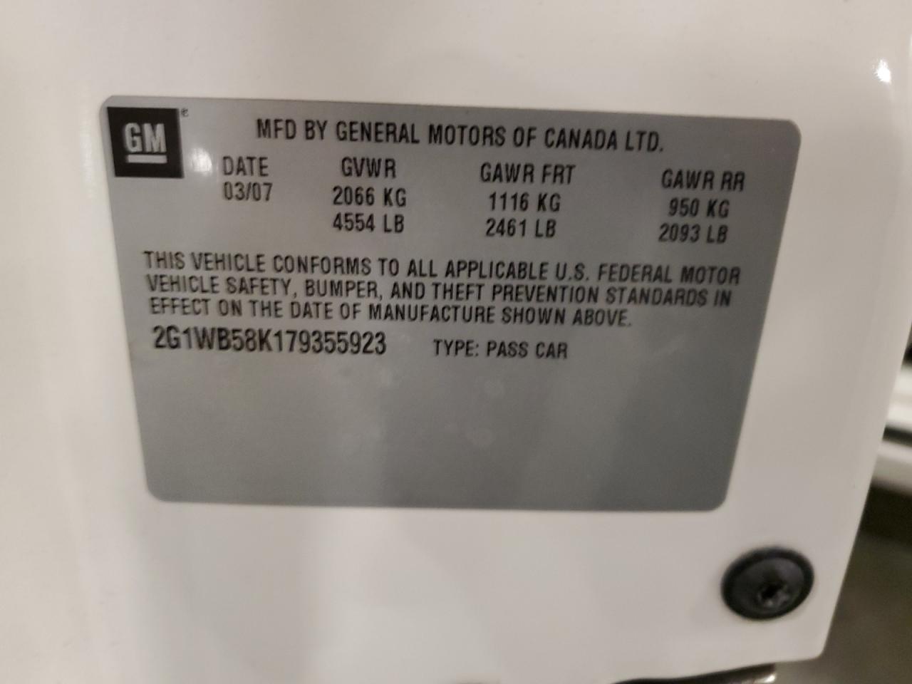 Lot #3285721650 2007 CHEVROLET IMPALA LS