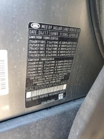 2017 LAND ROVER DISCOVERY SALRTBBV8HA014892