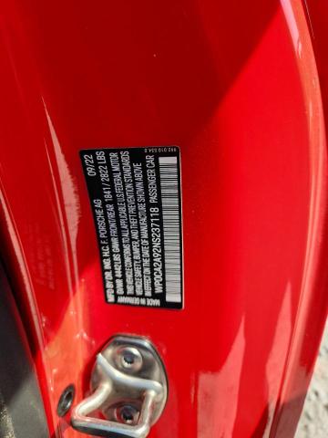 2022 PORSCHE 911 CARRER WP0CA2A92NS237118