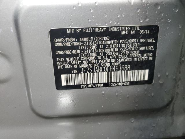 2015 SUBARU FORESTER 2 - JF2SJABC0FH463688