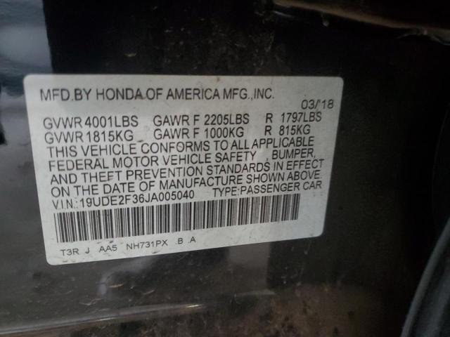 2018 ACURA ILX BASE W 19UDE2F36JA005040