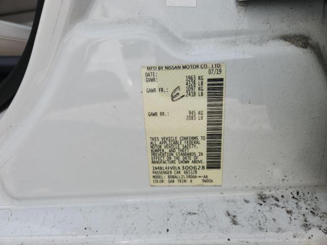 2020 NISSAN ALTIMA PLA 1N4BL4FV0LN300628