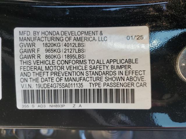 2025 ACURA INTEGRA A- 19UDE4G75SA011135