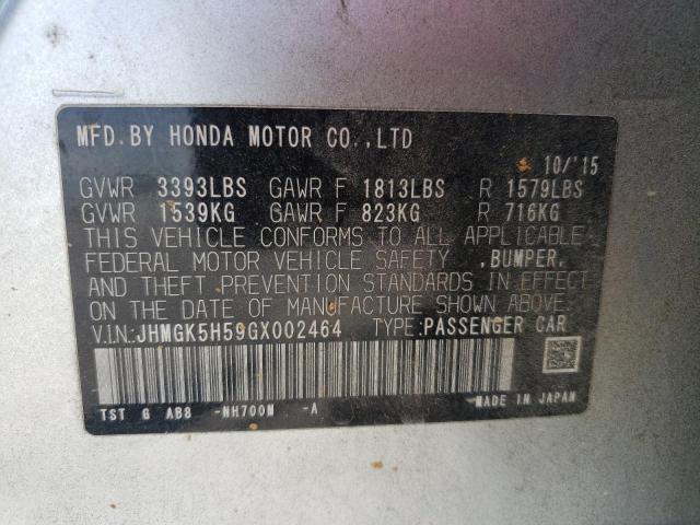 2016 HONDA FIT LX - JHMGK5H59GX002464