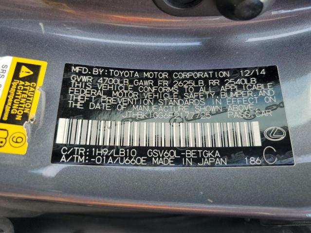 2015 LEXUS ES 350 JTHBK1GG6F2177725