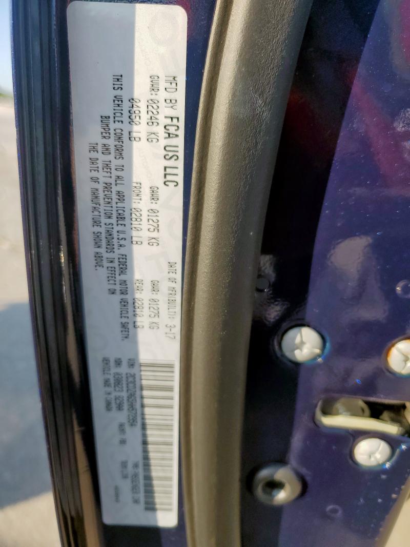 2017 DODGE CHALLENGER 2C3CDZAG5HH572954