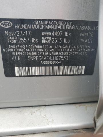 2018 HYUNDAI SONATA SPORT 5NPE34AF4JH675331