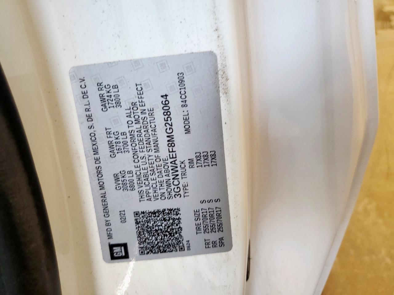 Lot #3241547372 2021 CHEVROLET SILVERADO