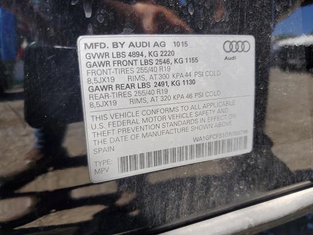 2016 AUDI Q3 PRESTIG WA1GFCFS1GR009796