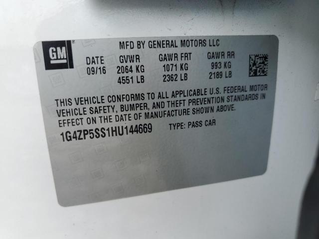 2017 BUICK LACROSSE ESSENCE 1G4ZP5SS1HU144669