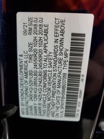 2021 HONDA PASSPORT E 5FNYF8H56MB037058