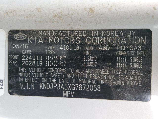 2016 KIA SOUL + KNDJP3A5XG7872053
