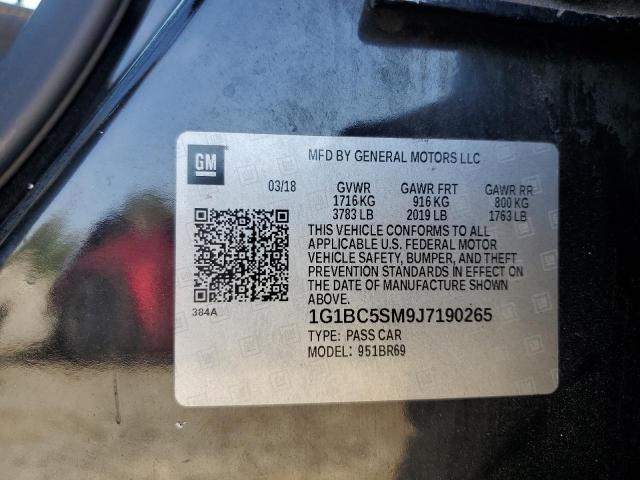 2018 CHEVROLET CRUZE LS 1G1BC5SM9J7190265