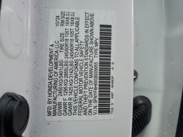 2025 HONDA PASSPORT T 5FNYF8H69SB009955