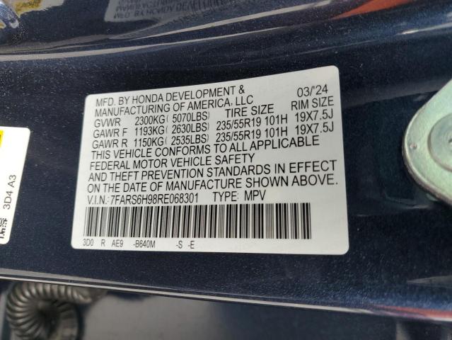 2024 HONDA CR-V SPORT TOURING 7FARS6H98RE068301