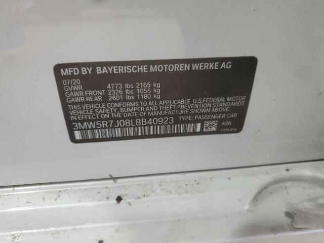 2020 BMW 330XI - 3MW5R7J08L8B40923
