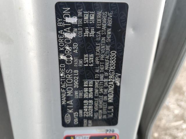 2016 KIA SOUL KNDJN2A28G7838330