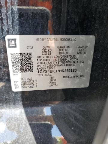 2017 CADILLAC ESCALADE L 1GYS4BKJ7HR369180