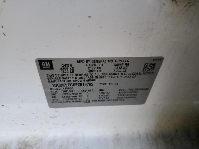 2015 CHEVROLET SILVERADO 1GC2KVEG0FZ518782