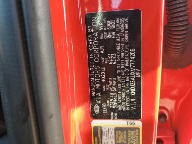 2021 KIA SOUL LX KNDJ23AUXM7774206