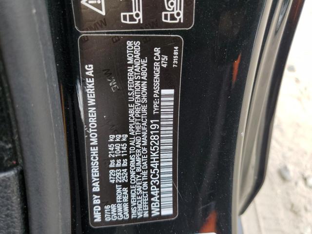 2017 BMW 440XI WBA4P3C54HK528191