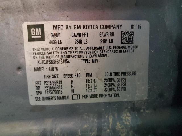 2015 BUICK ENCORE CON KL4CJFSB3FB131054